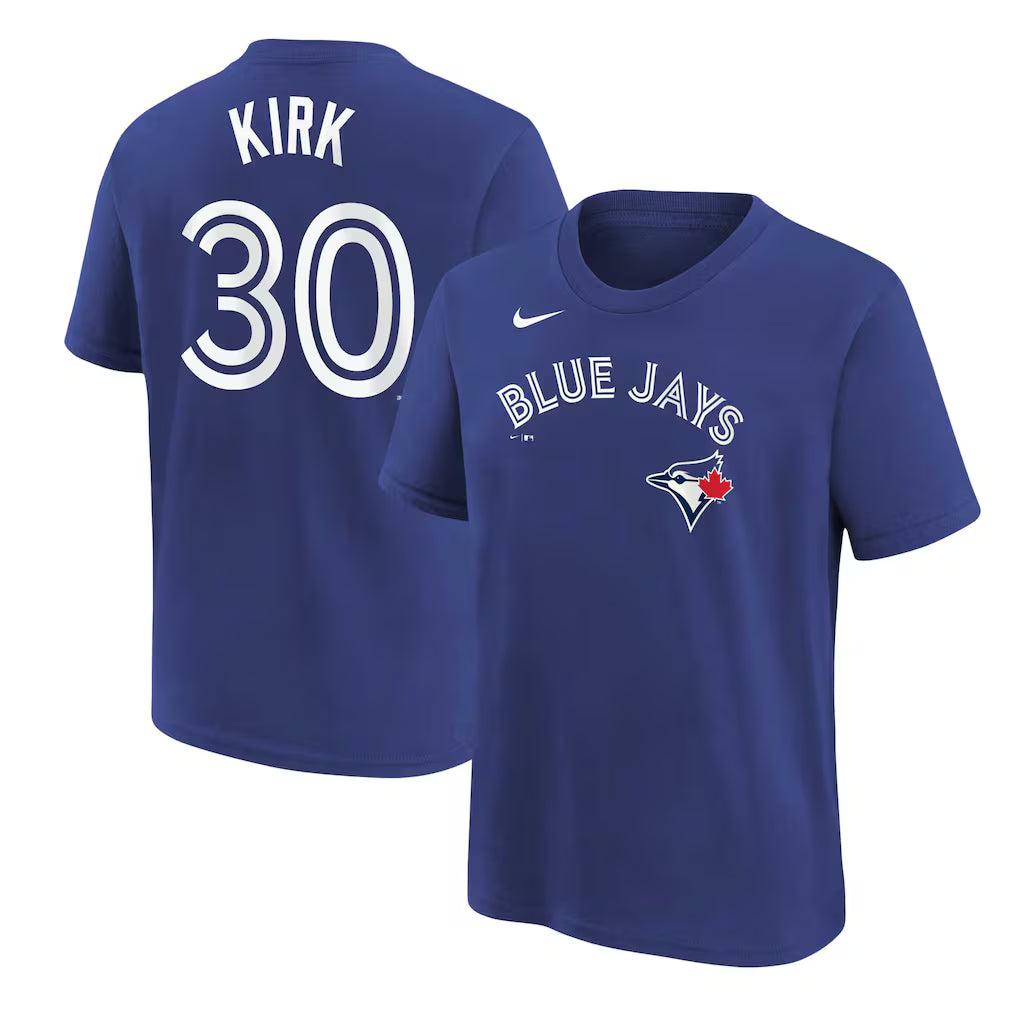 Youth Toronto Blue Jays Alejandro Kirk #30 T-Shirt  - Rush Blue
