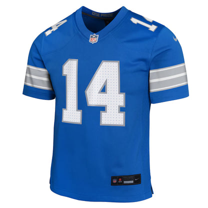 Youth Amon-Ra St. Brown #14 Detroit Lions Game Jersey - Blue