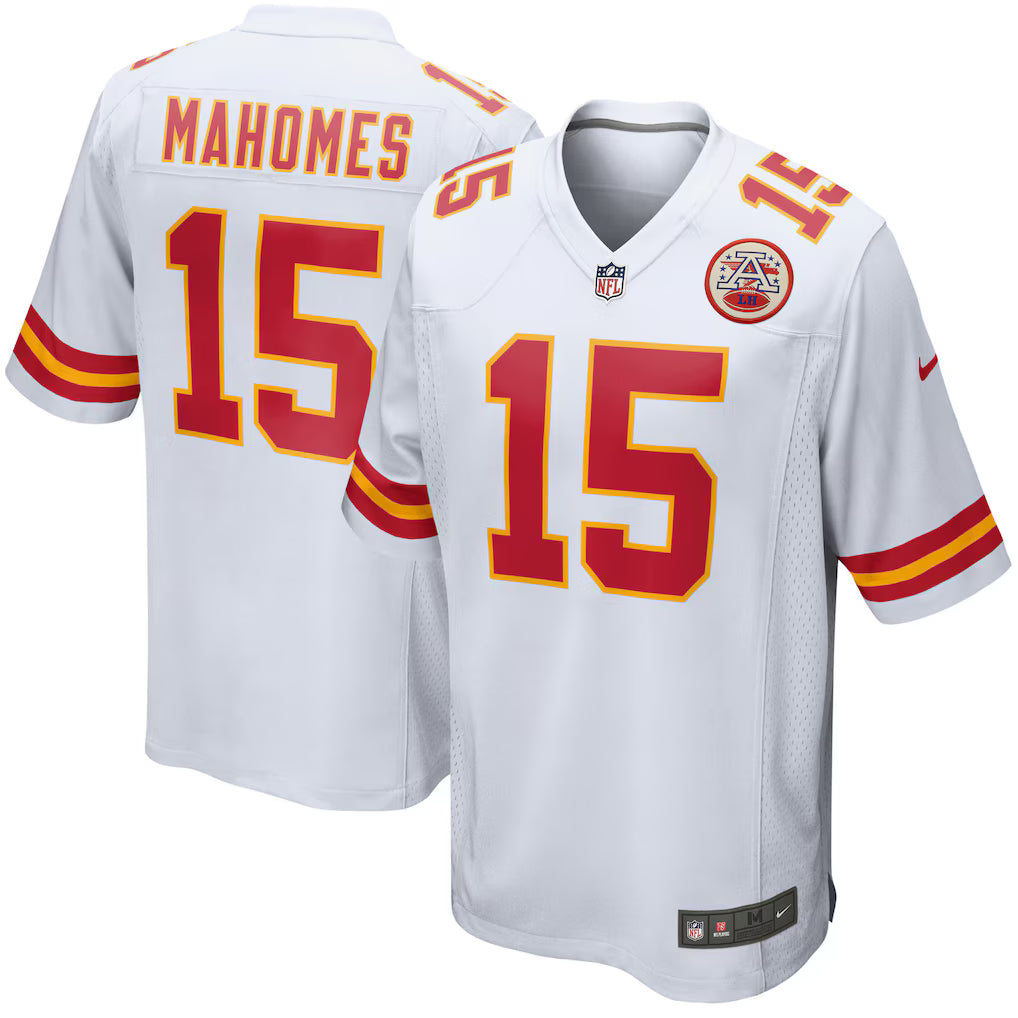 Youth Patrick Mahomes #15 Red Kansas City Chiefs Nike Game Jersey - Alt White