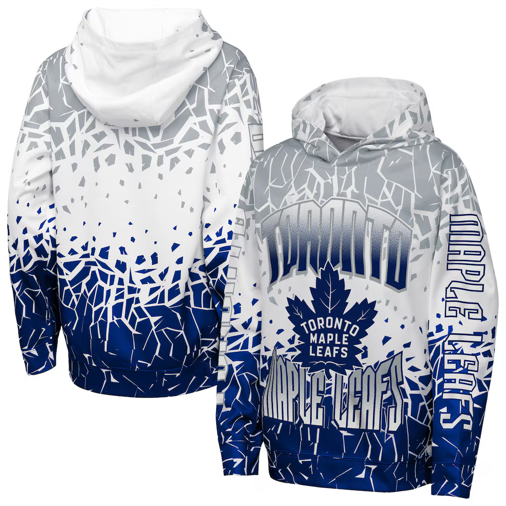 Youth Toronto Maple Leafs Outerstuff Gray Frozen Frenzy Hoodie