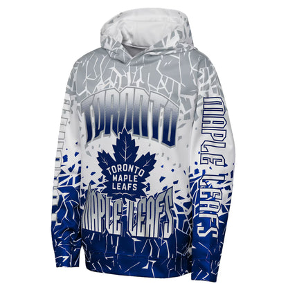 Youth Toronto Maple Leafs Outerstuff Gray Frozen Frenzy Hoodie