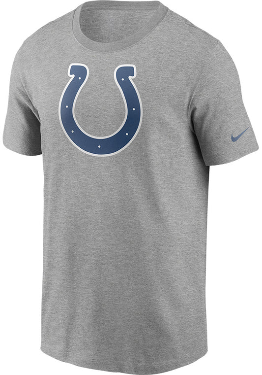 Indianapolis Colts Grey Logo Essential Short Sleeve T Shirt - Nike - Pro League Sports Collectibles Inc.