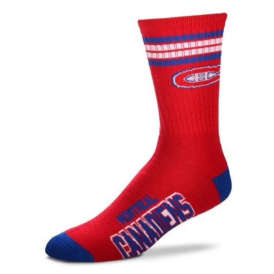 Montreal Canadiens - 4 Stripe Deuce Socks - Pro League Sports Collectibles Inc.