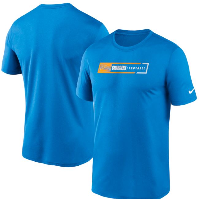 Los Angeles Chargers Nike Fan Gear Legend Football Performance T-Shirt - Powder Blue - Pro League Sports Collectibles Inc.