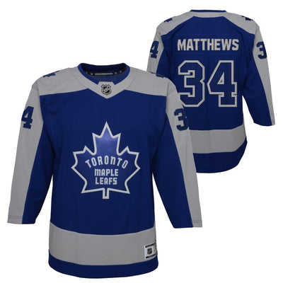 Youth Toronto Maple Leafs Auston Matthews Reverse Retro Jersey - Pro League Sports Collectibles Inc.