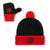 Infant Bam Bam 2-Tone Beanie Hat POM and Glove Gift Combo - 47 Brand