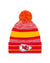 Kansas City Chiefs Primary Logo New Era Red/Yel - Cuffed Knit Hat with Pom