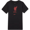 Youth Liverpool Nike Evergreen Crest T-Shirt - Black - Pro League Sports Collectibles Inc.