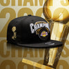 Los Angeles Lakers 2020 NBA Finals Champions New Era Black - Locker Room 9FIFTY Snapback Adjustable Hat - Pro League Sports Collectibles Inc.