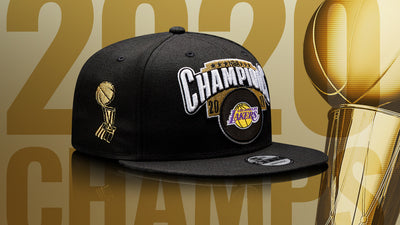 Youth Los Angeles Lakers 2020 NBA Finals Champions New Era Black - Locker Room 9FIFTY Snapback Adjustable Hat - Pro League Sports Collectibles Inc.