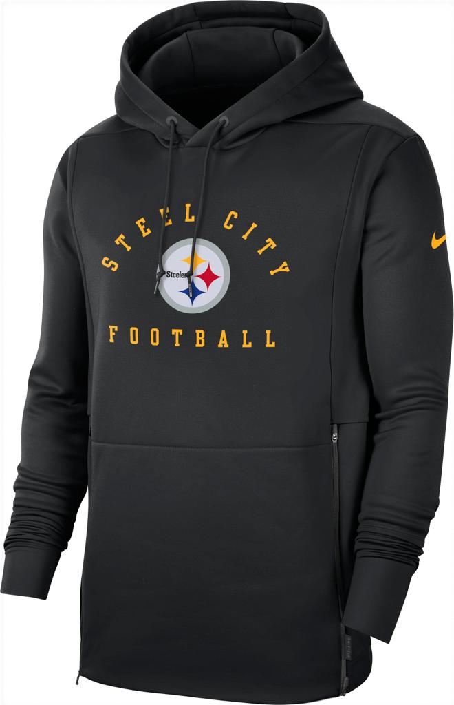 Steelers Football Hoodie Grey/ Black Hoodie Sports Fan Gear 