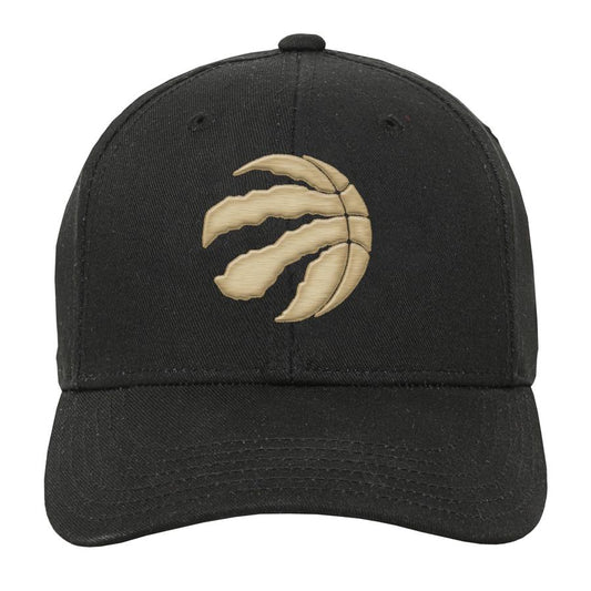 Youth Toronto Raptors Blk/Gld Precurve Hat - Pro League Sports Collectibles Inc.