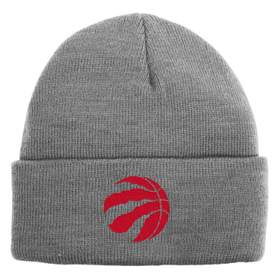 Youth Toronto Raptors Ball Grey Cuff Toque - Pro League Sports Collectibles Inc.
