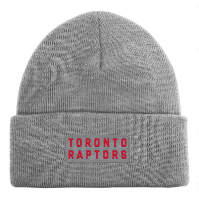 Youth Toronto Raptors Ball Grey Cuff Toque - Pro League Sports Collectibles Inc.