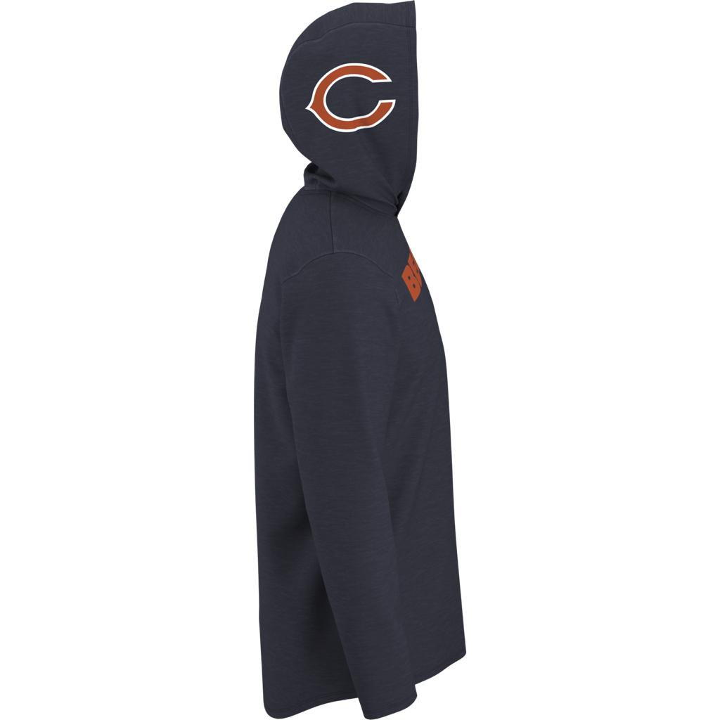 Chicago Bears Navy Nike Helmet Performance - Hoodie Long Sleeve T-Shirt - Pro League Sports Collectibles Inc.