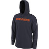 Chicago Bears Navy Nike Helmet Performance - Hoodie Long Sleeve T-Shirt - Pro League Sports Collectibles Inc.