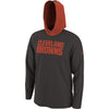 Cleveland Browns Nike Helmet Performance - Hoodie Long Sleeve T-Shirt - Pro League Sports Collectibles Inc.
