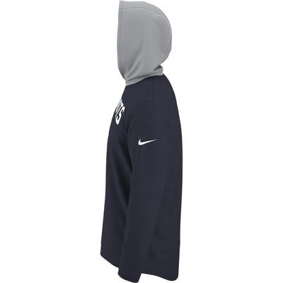 New England Patriots Navy Nike Helmet Performance - Hoodie Long Sleeve T-Shirt - Pro League Sports Collectibles Inc.