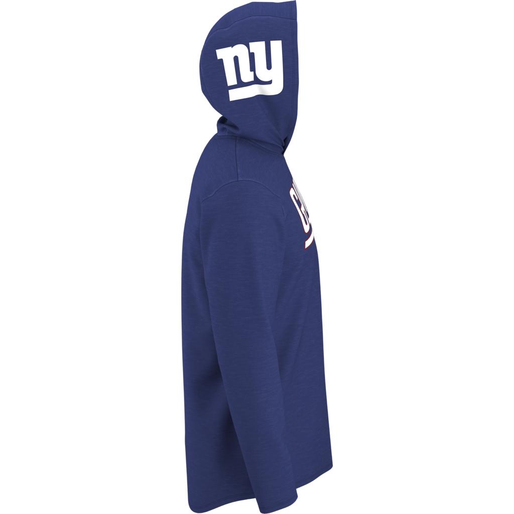 Men's New York Giants Nike Royal Sideline Logo Performance Pullover Hoodie
