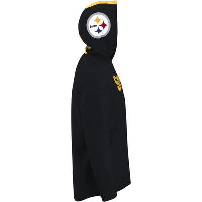 Pittsburgh Steelers Black Nike Helmet Performance - Hoodie Long Sleeve T-Shirt - Pro League Sports Collectibles Inc.