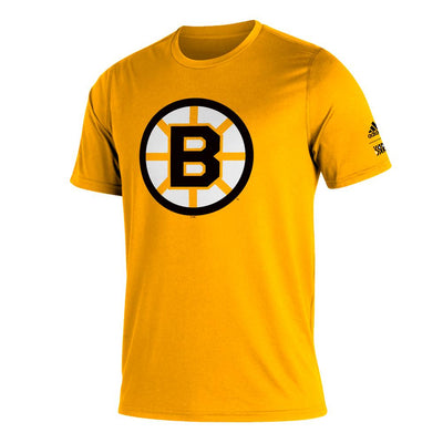 Boston Bruins adidas Reverse Retro Creator T-Shirt - Gold - Pro League Sports Collectibles Inc.