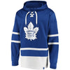 Toronto Maple Leafs Fanatics Branded Blue Dasher Player Lace-Up Hoodie - Pro League Sports Collectibles Inc.