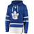 Toronto Maple Leafs Fanatics Branded Blue Dasher Player Lace-Up Hoodie