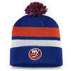 New York Islanders Fanatics Branded 2020 NHL Draft Authentic Pro Cuffed Pom Knit Hat - Pro League Sports Collectibles Inc.