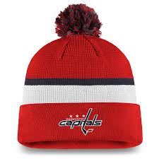 Washington Capitals Fanatics Branded 2020 NHL Draft Authentic Pro Cuffed Pom Knit Hat - Pro League Sports Collectibles Inc.