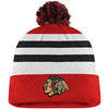 Chicago Blackhawks Fanatics Branded 2020 NHL Draft Authentic Pro Cuffed Pom Knit Hat - Pro League Sports Collectibles Inc.