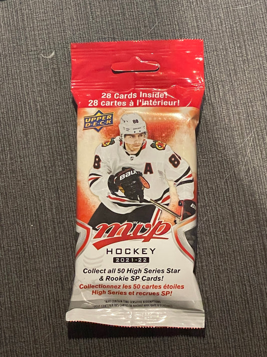 Upper Deck MVP 2021-22 Hockey (28 cards per pack) Fat Pack - Pro League Sports Collectibles Inc.