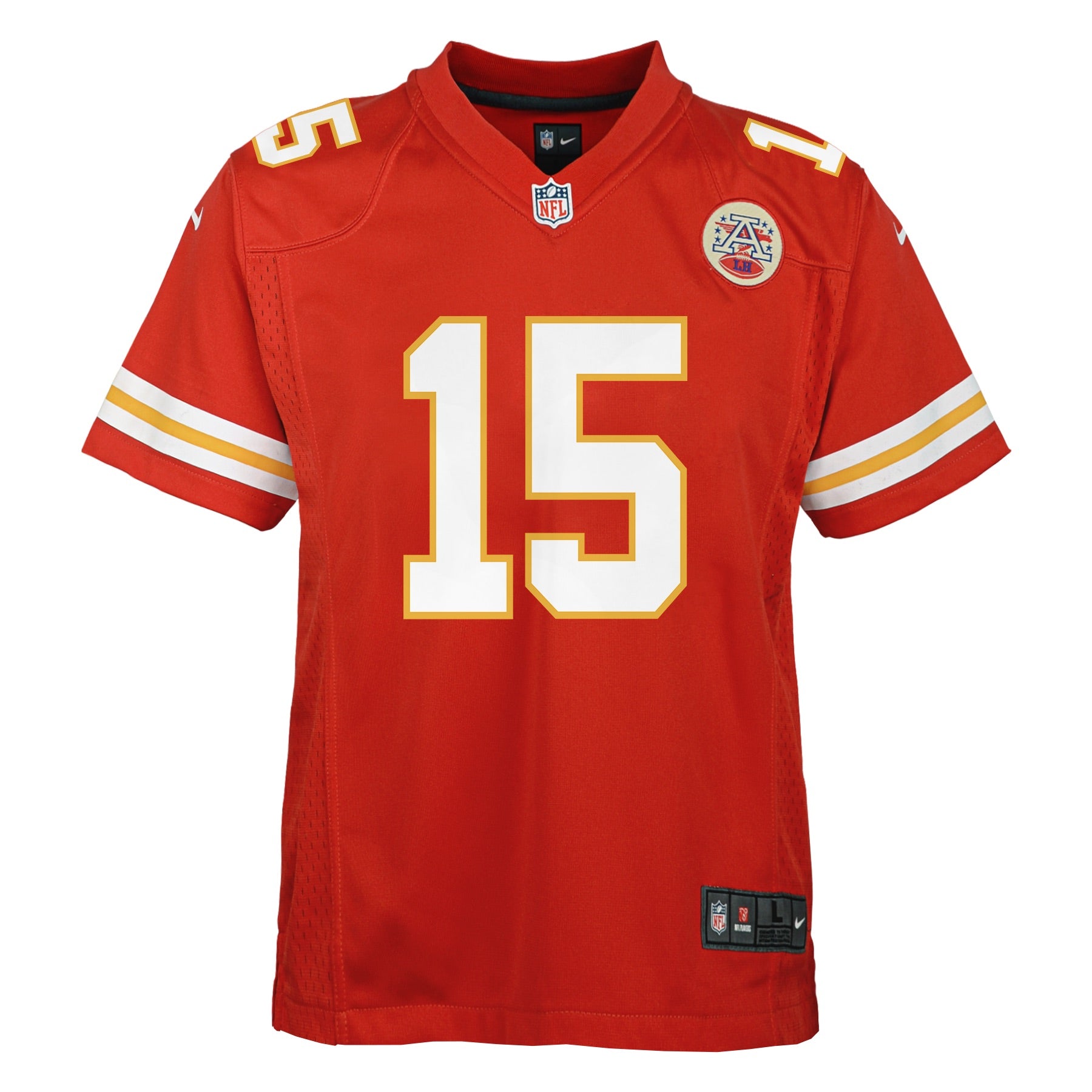 Patrick Mahomes #15 Kansas City Chiefs Nike Game Football NFL Jersey Red