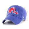 Quebec Nordiques Vintage Royal Clean Up '47 Brand Adjustable Hat - Pro League Sports Collectibles Inc.