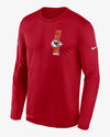 Kansas City Chiefs Nike Legend Long Sleeve Shirt - Pro League Sports Collectibles Inc.