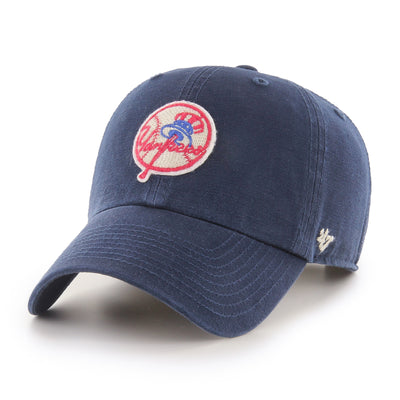New York Yankees Navy Cooperstown Clean Up '47 Brand Adjustable Hat - Pro League Sports Collectibles Inc.