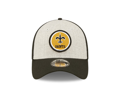 New Orleans Saints New Era 2022 Sideline 39THIRTY Historic Flex Hat - Heathered Gray/Black - Pro League Sports Collectibles Inc.
