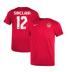 Youth Christine Sinclair Canada National Team Nike Legend Name & Number T-Shirt - Red - Pro League Sports Collectibles Inc.