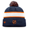 Edmonton Oilers Retro Reverse Special Edition 2.0 Authentic Pro Fanatics Cuff Knit Pom Toque - Pro League Sports Collectibles Inc.