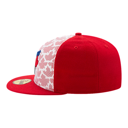 Toronto Blue Jays Red White Stars and Stripes July 4th 2016 New Era 59FIFTY Fitted Hat - Pro League Sports Collectibles Inc.