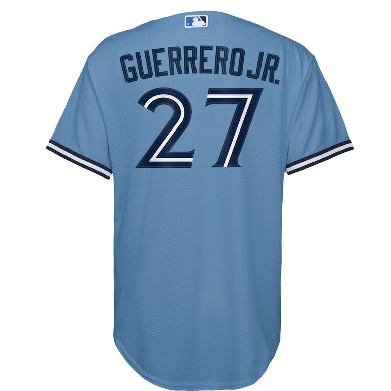 Youth Guerrero Jr. #27 Toronto Blue Jays Nike Light Blue Alternate 2020 Replica Team Jersey - Pro League Sports Collectibles Inc.