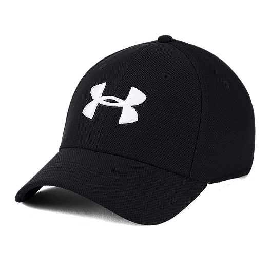 Under Armour Men's Blitzing 3.0 Stretch Fit Hat - Black White - Pro League Sports Collectibles Inc.