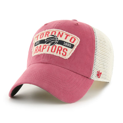 Toronto Raptors Red Crawford 47 Brand Clean Up Hat - Pro League Sports Collectibles Inc.