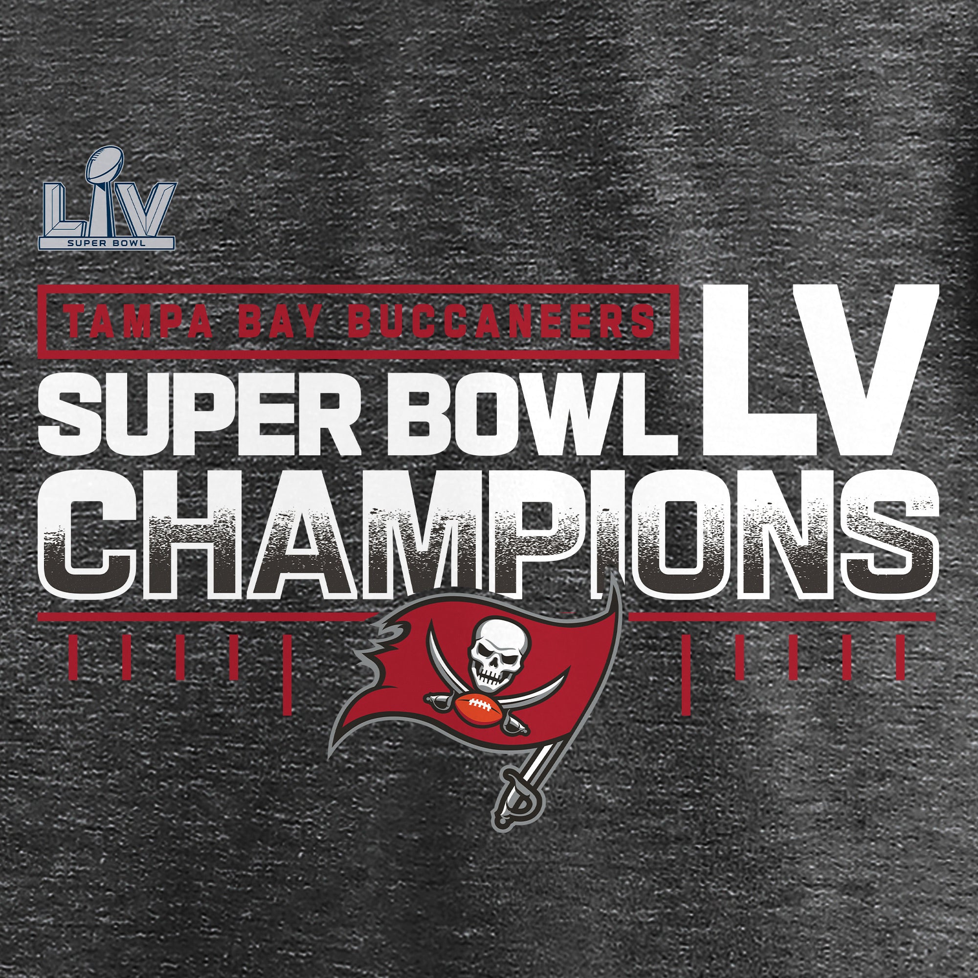 Men's Fanatics Branded Red Tampa Bay Buccaneers Super Bowl LV Champions  Schedule T-Shirt
