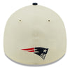 New England Patriots 2022 Sideline New Era Cream/Navy - 39THIRTY 2-Tone Flex Hat - Pro League Sports Collectibles Inc.