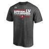 Tampa Bay Buccaneers Super Bowl LV Champions Fanatics Branded Heathered Charcoal - Lateral Schedule T-Shirt - Pro League Sports Collectibles Inc.