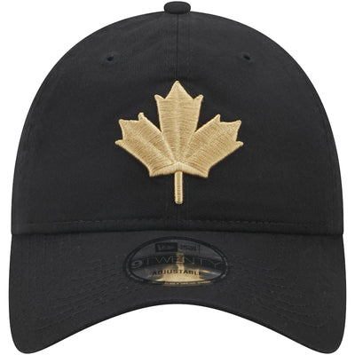 Toronto Raptors New Era City Edition Black Alternate 9TWENTY Adjustable Hat - Pro League Sports Collectibles Inc.