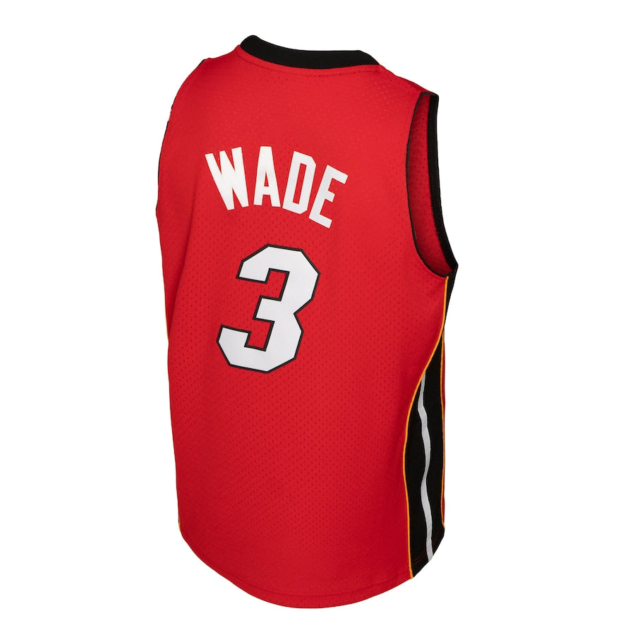 Dwyane Wade Miami Heat Mitchell & Ness 2005-06 Hardwood Classics Swingman Jersey - Red - Pro League Sports Collectibles Inc.