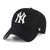 New York Yankees Black White 47 Brand MVP Adjustable Hat