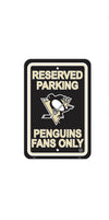 Pittsburgh Penguins Sports Vault Reserved Parking Fan Sign - Pro League Sports Collectibles Inc.
