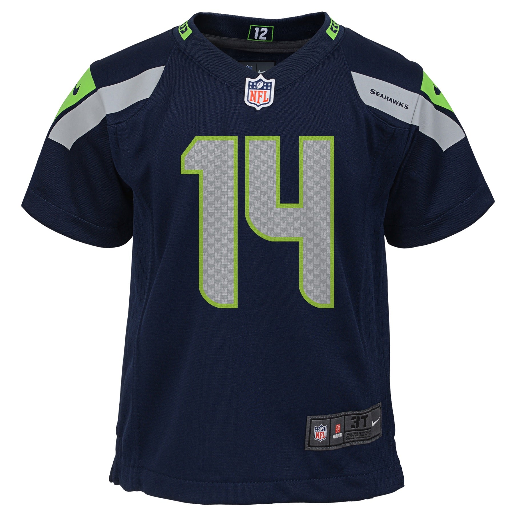 Nike Men's Seattle Seahawks DK Metcalf #14 White Game Jersey